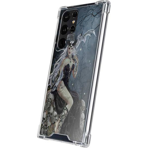 Gothic Queen with Silver Dragon by Nene Thomas Galaxy S24 Ultra Clear Case