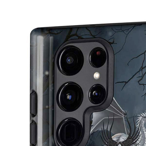 Gothic Queen with Silver Dragon by Nene Thomas Galaxy S24 Ultra Impact Case