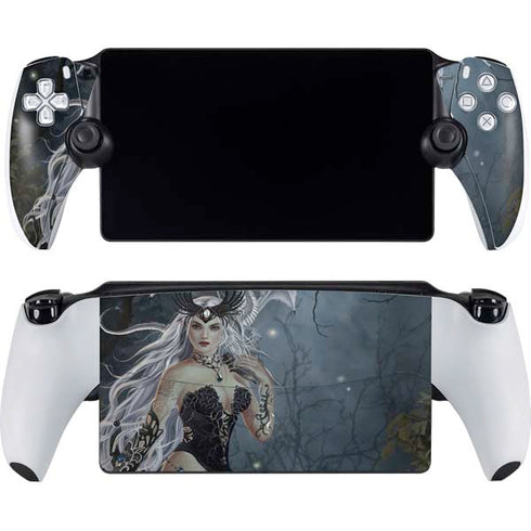 Gothic Queen with Silver Dragon by Nene Thomas PlayStation Portal Remote Player Skin