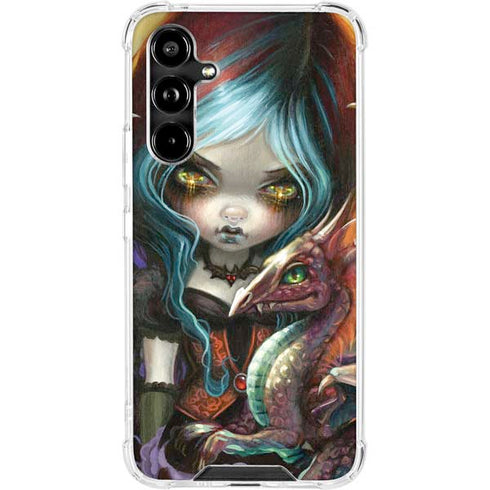 Gothic Vampire Fairy with Dragon & Skulls by Jasmine Becket-Griffith Galaxy A54 5G Clear Case