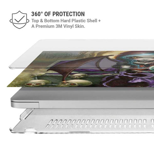 Gothic Vampire Fairy with Dragon & Skulls by Jasmine Becket-Griffith MacBook Air 15in (2023-2025) Case plus Skin