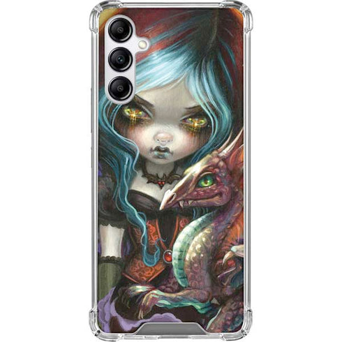 Gothic Vampire Fairy with Dragon & Skulls by Jasmine Becket-Griffith Galaxy A15 5G Clear Case