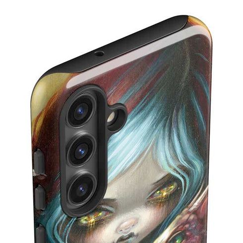 Gothic Vampire Fairy with Dragon & Skulls by Jasmine Becket-Griffith Galaxy S24 Impact Case