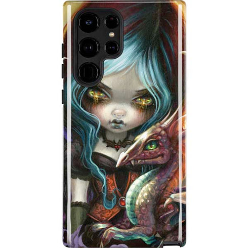 Gothic Vampire Fairy with Dragon & Skulls by Jasmine Becket-Griffith Galaxy S24 Ultra Impact Case