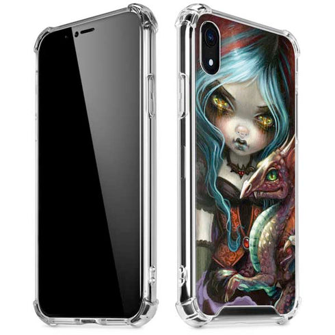 Gothic Vampire Fairy with Dragon & Skulls by Jasmine Becket-Griffith iPhone XR Clear Case