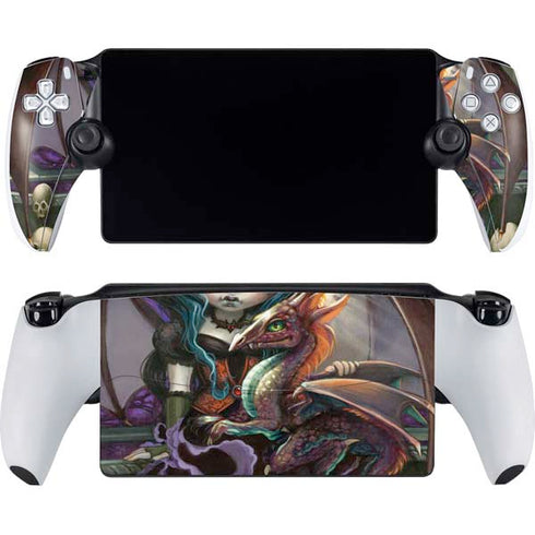 Gothic Vampire Fairy with Dragon & Skulls by Jasmine Becket-Griffith PlayStation Portal Remote Player Skin