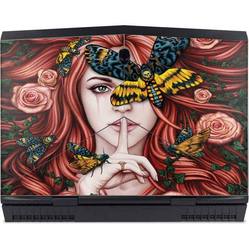 Gothic Woman and Death Moth Butterflies by Sarah Richter Dell Alienware Skin