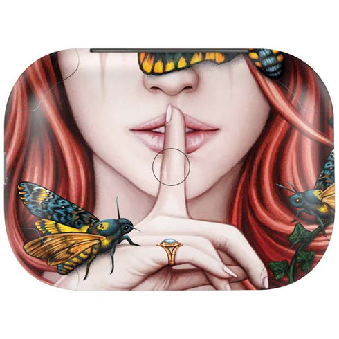 Gothic Woman and Death Moth Butterflies by Sarah Richter Amazon Echo Buds Skin