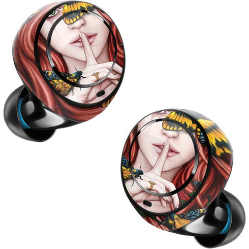 Gothic Woman and Death Moth Butterflies by Sarah Richter Amazon Echo Buds Skin