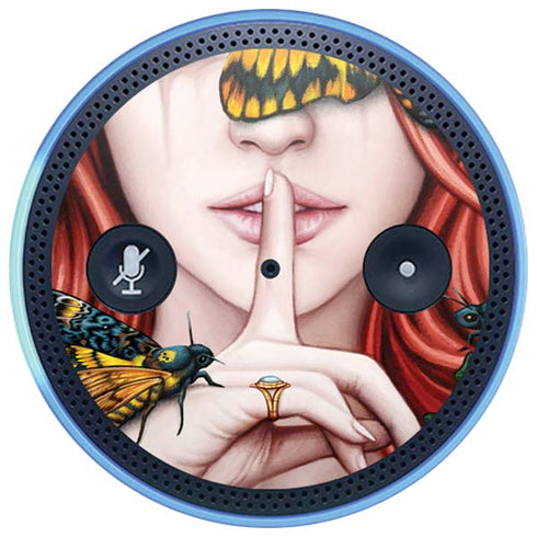 Gothic Woman and Death Moth Butterflies by Sarah Richter Amazon Echo Skin