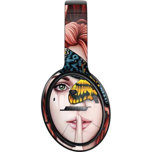 Gothic Woman and Death Moth Butterflies by Sarah Richter Bose QuietComfort 35 Headphones Skin