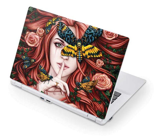 Gothic Woman and Death Moth Butterflies by Sarah Richter Acer Chromebook Skin