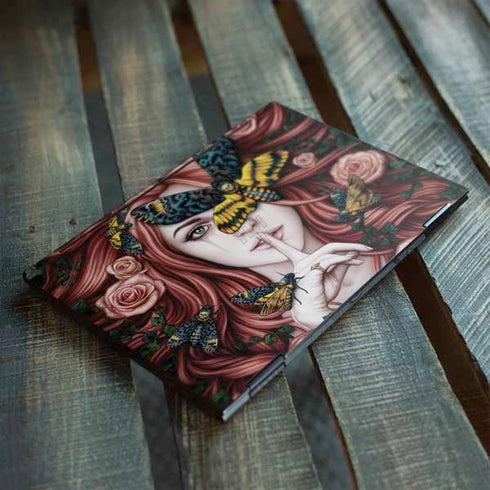 Gothic Woman and Death Moth Butterflies by Sarah Richter HP Envy Skin