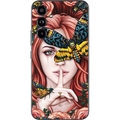 Gothic Woman and Death Moth Butterflies by Sarah Richter Galaxy A54 5G Skin