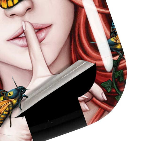 Gothic Woman and Death Moth Butterflies by Sarah Richter Galaxy Buds Pro Skin