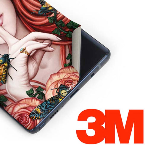 Gothic Woman and Death Moth Butterflies by Sarah Richter Galaxy Note 9 Skin