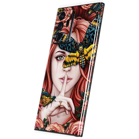 Gothic Woman and Death Moth Butterflies by Sarah Richter Galaxy Note20 Ultra 5G Skin