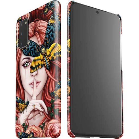Gothic Woman and Death Moth Butterflies by Sarah Richter Galaxy S20 Lite Case