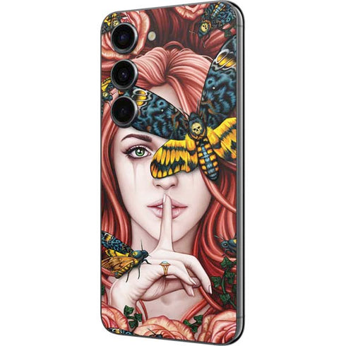Gothic Woman and Death Moth Butterflies by Sarah Richter Galaxy S23 Skin