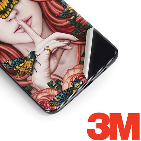 Gothic Woman and Death Moth Butterflies by Sarah Richter Galaxy S9 Skin