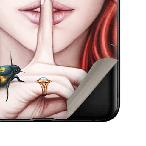 Gothic Woman and Death Moth Butterflies by Sarah Richter Galaxy Z Flip Skin