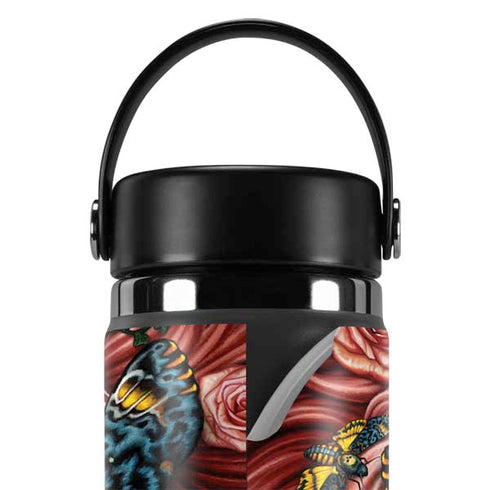 Gothic Woman and Death Moth Butterflies by Sarah Richter Hydro Flask 20oz Wide Mouth Skin