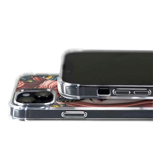 Gothic Woman and Death Moth Butterflies by Sarah Richter iPhone 15 Plus MagSafe Case