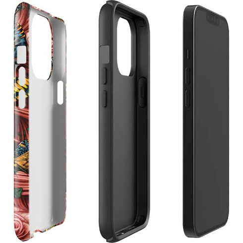 Gothic Woman and Death Moth Butterflies by Sarah Richter iPhone 15 Pro Impact Case