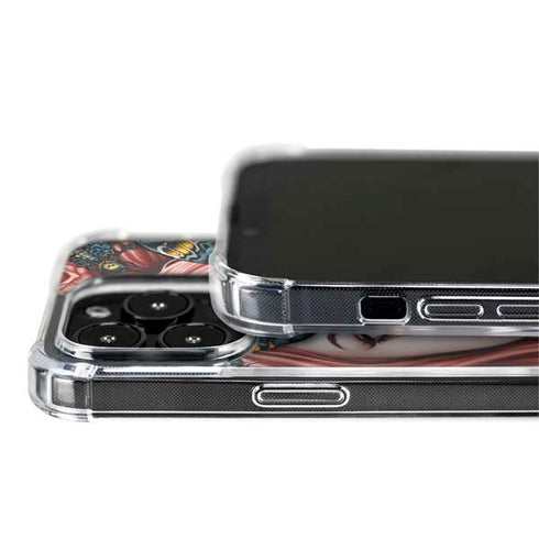 Gothic Woman and Death Moth Butterflies by Sarah Richter iPhone 14 Pro Max MagSafe Case
