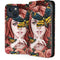 Gothic Woman and Death Moth Butterflies by Sarah Richter iPhone 15 Plus Folio Case