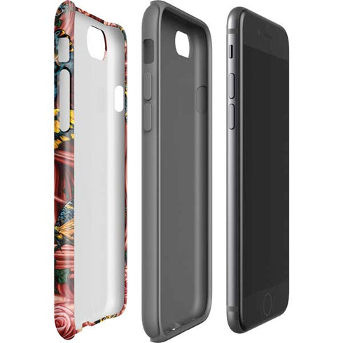 Gothic Woman and Death Moth Butterflies by Sarah Richter iPhone SE (2nd & 3rd Gen) Pro Case