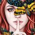 Gothic Woman and Death Moth Butterflies by Sarah Richter iPhone XR Pro Case