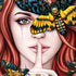 Gothic Woman and Death Moth Butterflies by Sarah Richter iPhone XR Skin