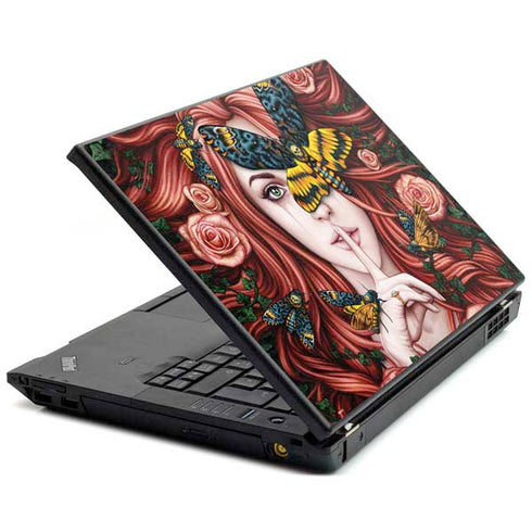 Gothic Woman and Death Moth Butterflies by Sarah Richter Lenovo T420 Skin
