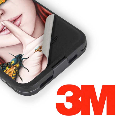 Gothic Woman and Death Moth Butterflies by Sarah Richter LifeProof Fre iPhone Skin