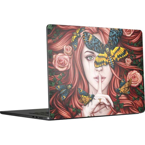 Gothic Woman and Death Moth Butterflies by Sarah Richter MacBook Air 15 in (2023) Skin