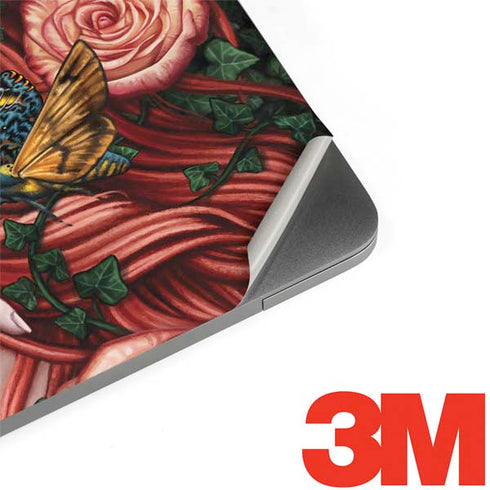 Gothic Woman and Death Moth Butterflies by Sarah Richter Apple MacBook Pro 15-inch Skin