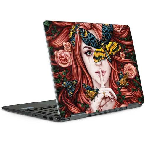 Gothic Woman and Death Moth Butterflies by Sarah Richter Notebook 9 Pro 13in (2017) Skin