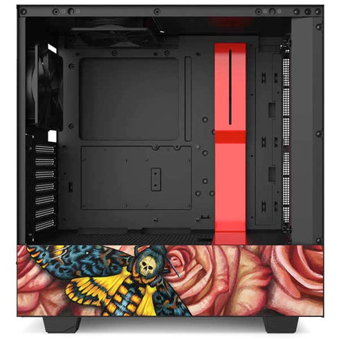 Gothic Woman and Death Moth Butterflies by Sarah Richter NZXT H510 Compact ATX Mid-Tower Case Skin