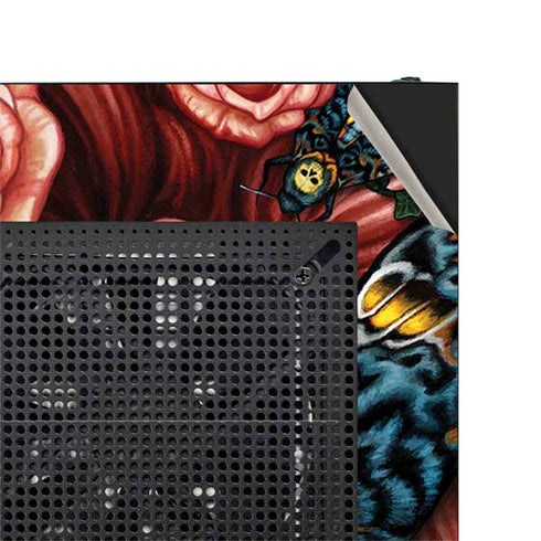 Gothic Woman and Death Moth Butterflies by Sarah Richter NZXT H510 Compact ATX Mid-Tower Case Skin