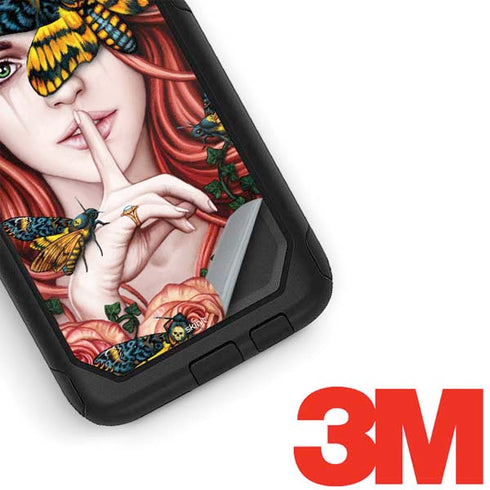 Gothic Woman and Death Moth Butterflies by Sarah Richter Otterbox Commuter Galaxy Skin