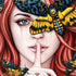 Gothic Woman and Death Moth Butterflies by Sarah Richter Otterbox Commuter Galaxy Skin