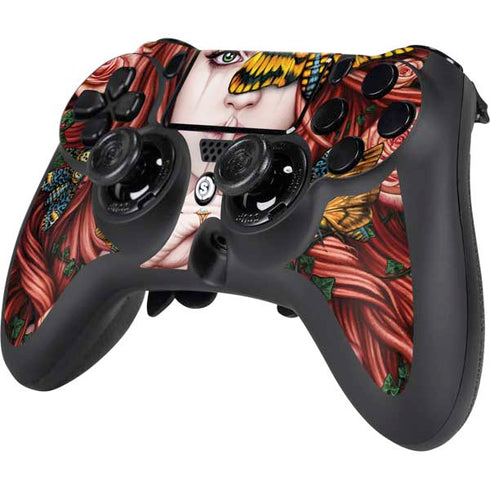Gothic Woman and Death Moth Butterflies by Sarah Richter PS4/PC SCUF Impact Controller Skin