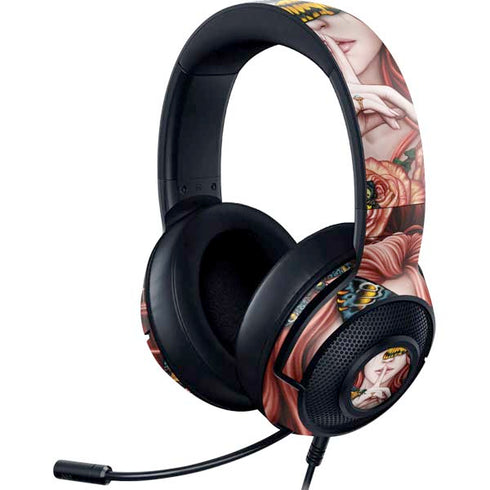 Gothic Woman and Death Moth Butterflies by Sarah Richter Razer Kraken X Skin