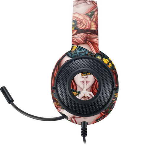 Gothic Woman and Death Moth Butterflies by Sarah Richter Razer Kraken X Skin