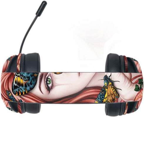 Gothic Woman and Death Moth Butterflies by Sarah Richter Razer Kraken X Skin