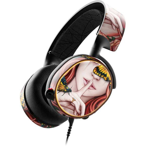 Gothic Woman and Death Moth Butterflies by Sarah Richter SteelSeries Arctis 5 Skin