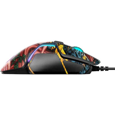 Gothic Woman and Death Moth Butterflies by Sarah Richter SteelSeries Rival 600 Gaming Mouse Skin