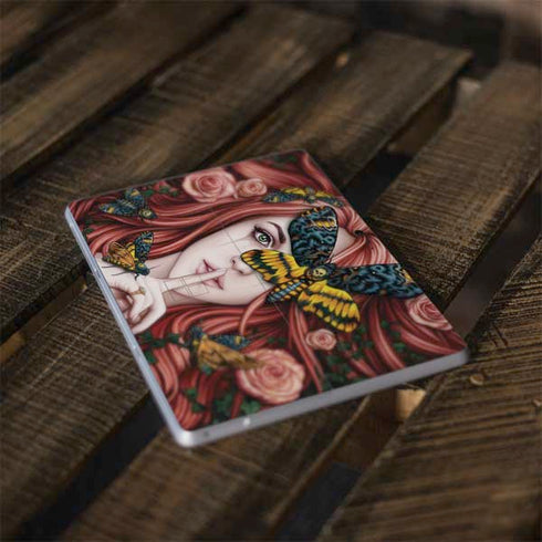 Gothic Woman and Death Moth Butterflies by Sarah Richter Surface Go Skin