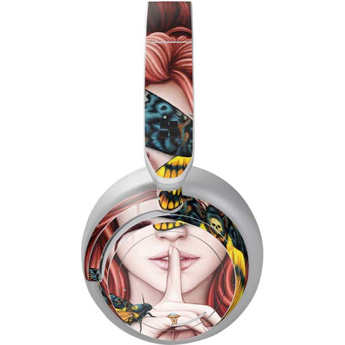 Gothic Woman and Death Moth Butterflies by Sarah Richter Surface Headphones Skin
